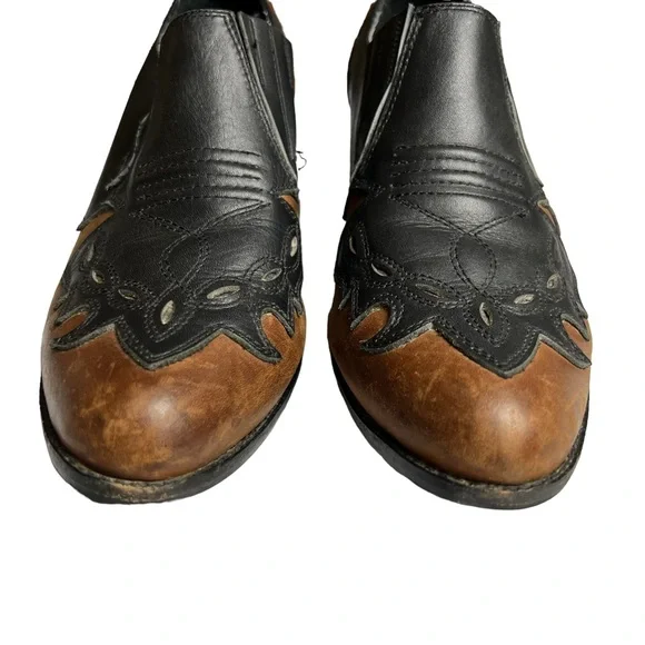 Jeffrey Campbell Colt Western Cowboy Ankle Boot Bootie Size 9 M Leather Black - Picture 3 of 14